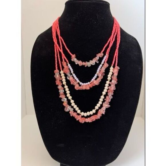 Boho Multi Layered Necklace - Picture 2 of 10